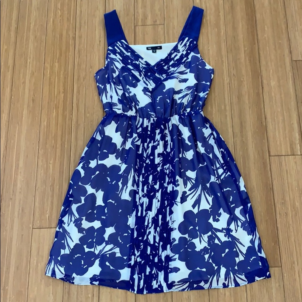 Gap blue and white flower dress - Picture 3 of 6